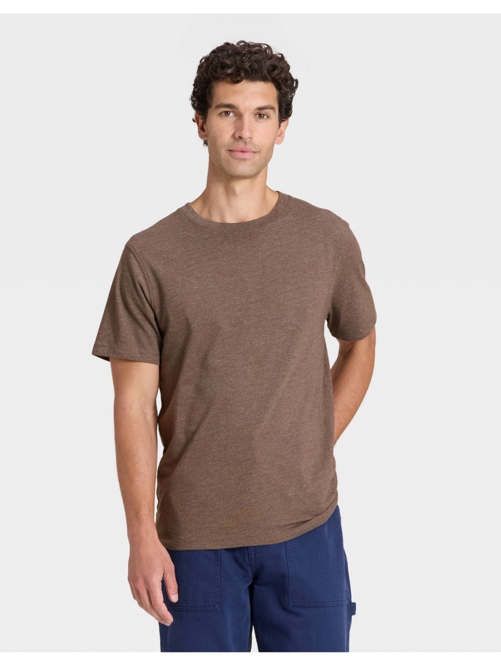 NWT Men’s Goodfellow Every Wear Short Sleeve Tshirt in Brown
